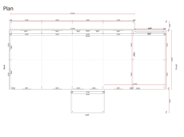 26mL x 10mW 1A Colorbond Gable Shed house Kit