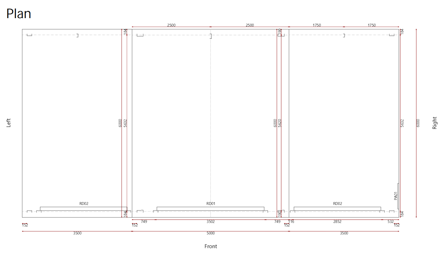 12mW x 6mL Colorbond American Barn Shed Kit