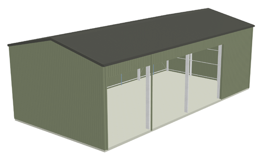 20mL x 10mW Colorbond Open Farm Shed Kit