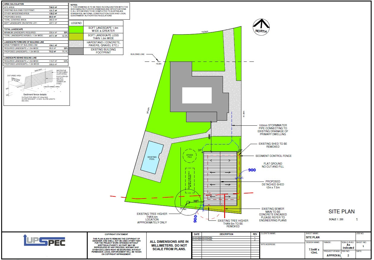 NSW Shed Approval Documents & Plans Pack